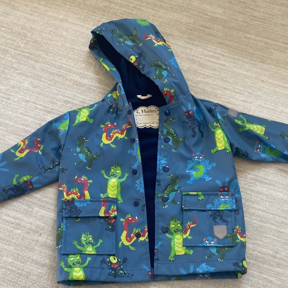 Hatley Kids Colorful Monster Raincoat